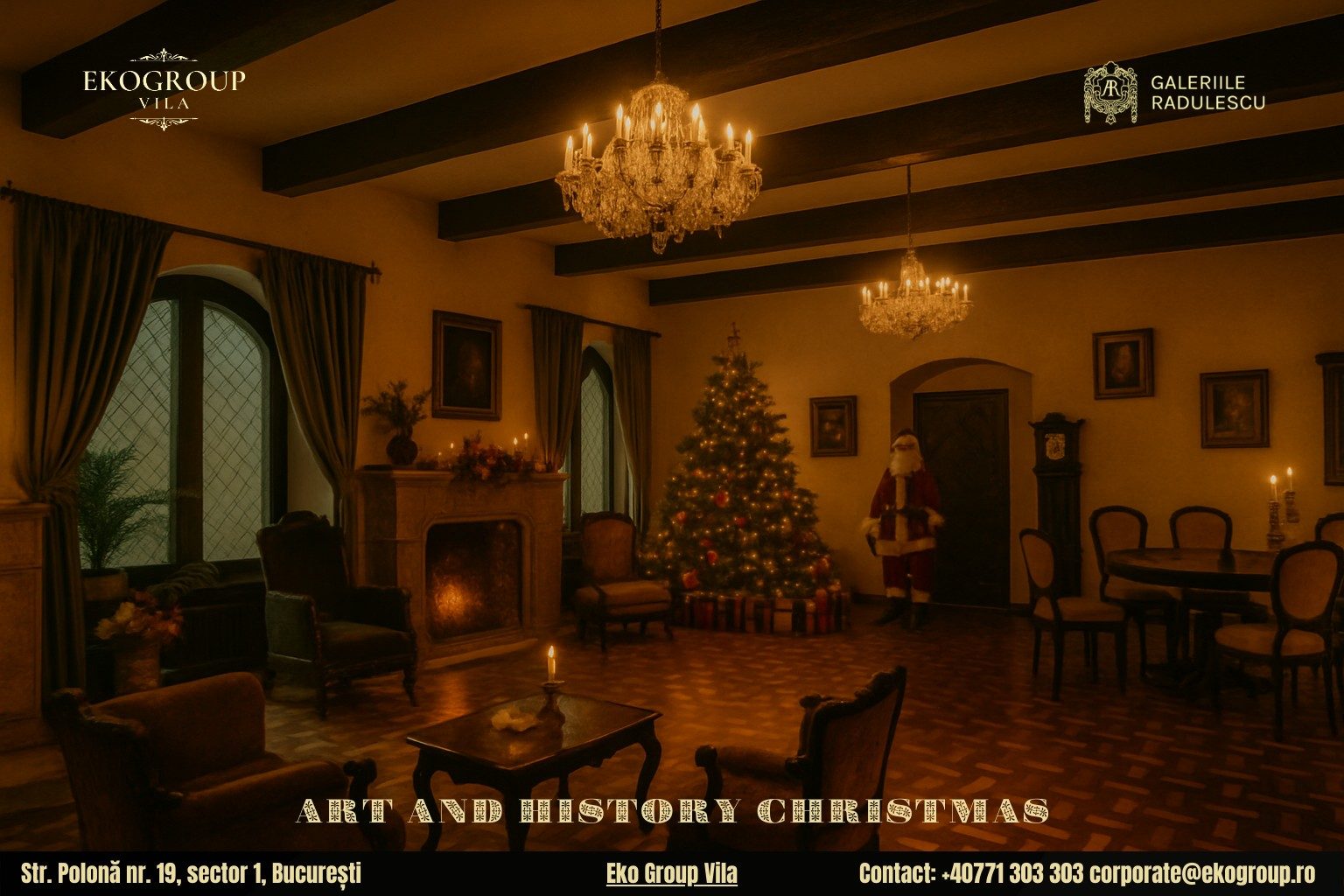 Evenimente de Crăciun București: Crăciunul Anilor ’30 la Eko Group Vila, O Experiență Unică în Capitală